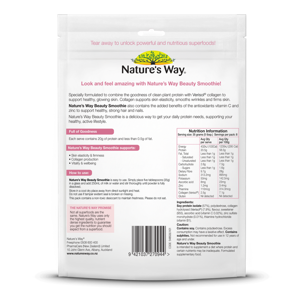 Nature's Way Beauty Smoothie Protein+Collagen 300g