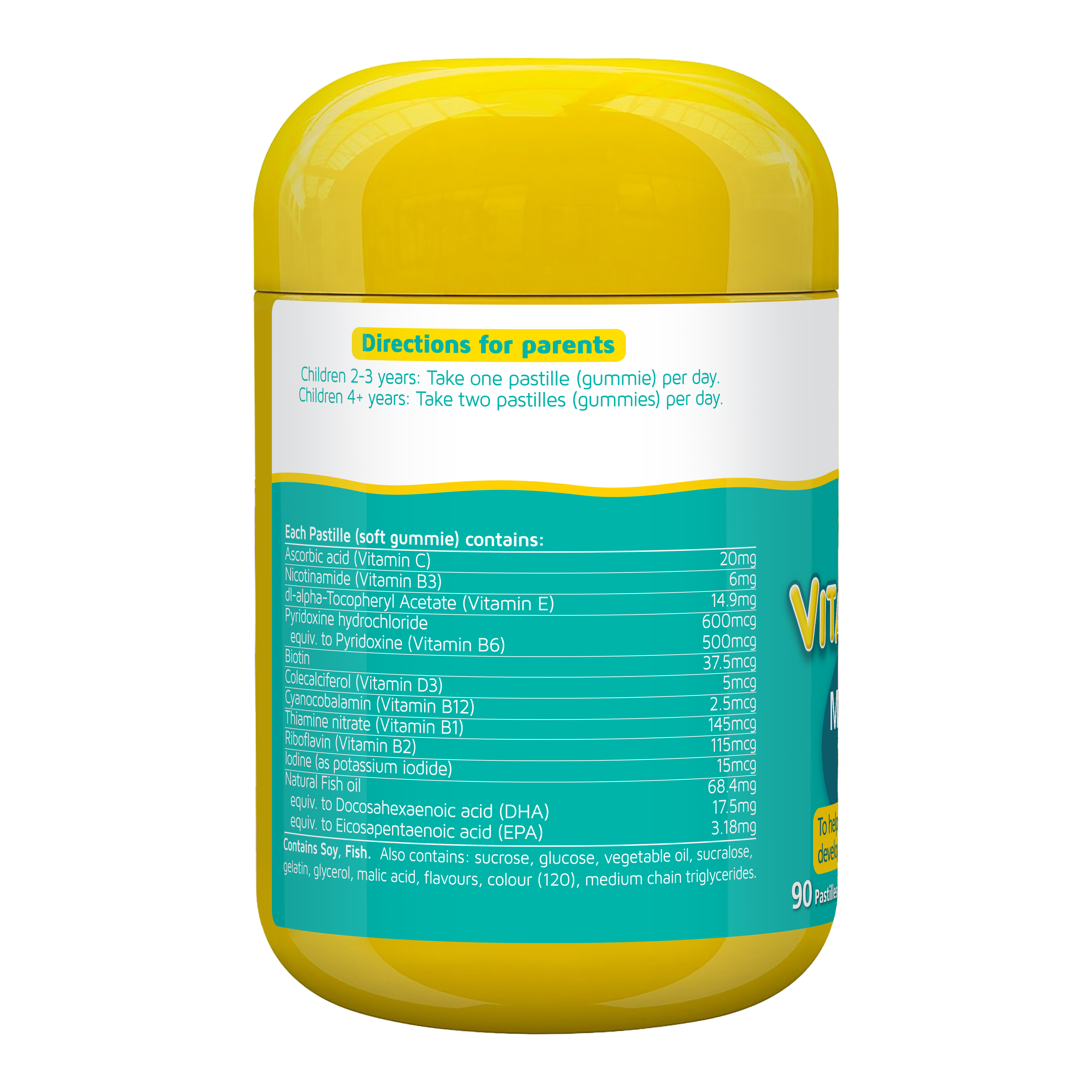 Nature's Way Kids Smart Vita Gummies Omega-3 + Multi 90s