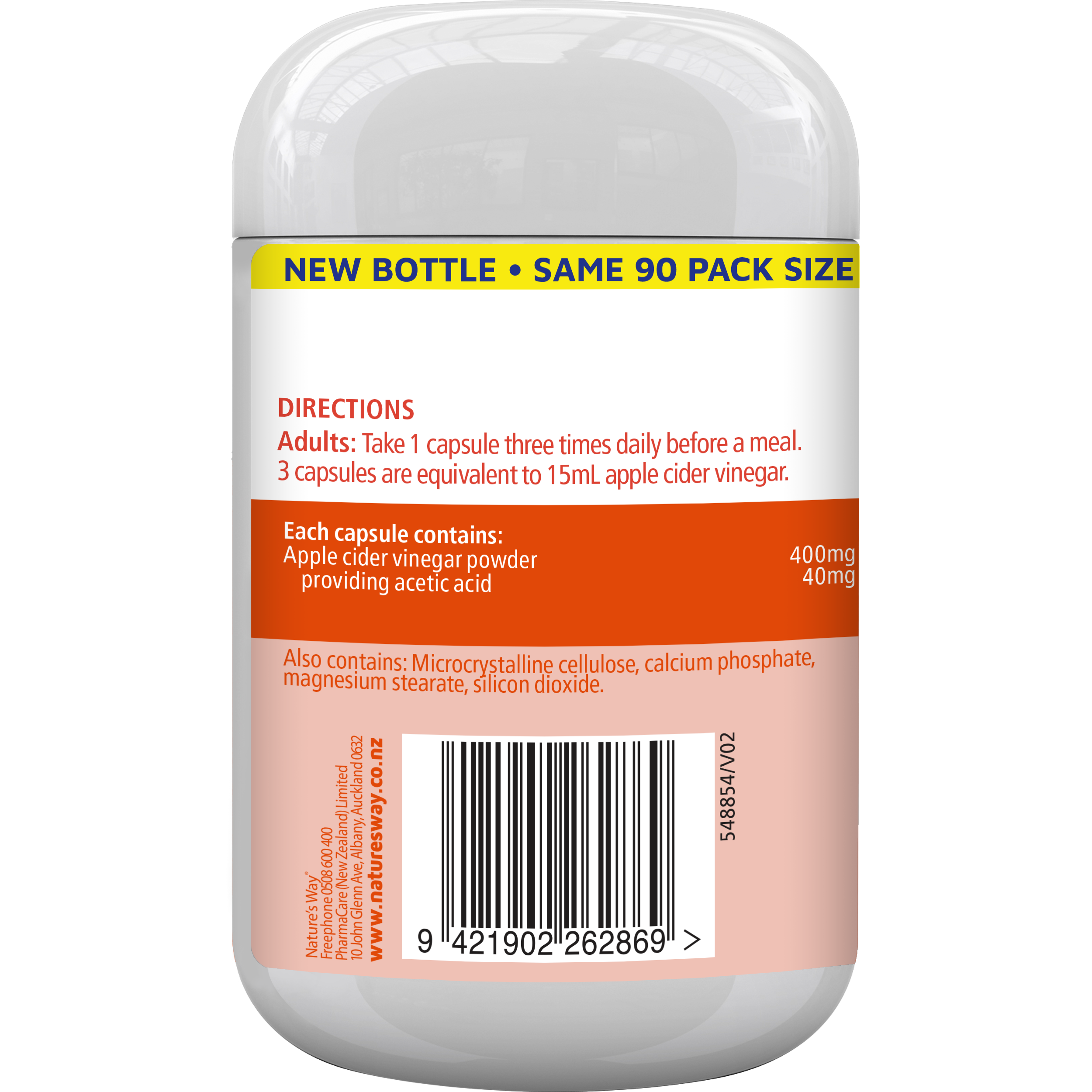 Nature's Way Apple Cider Vinegar Capsules 90s
