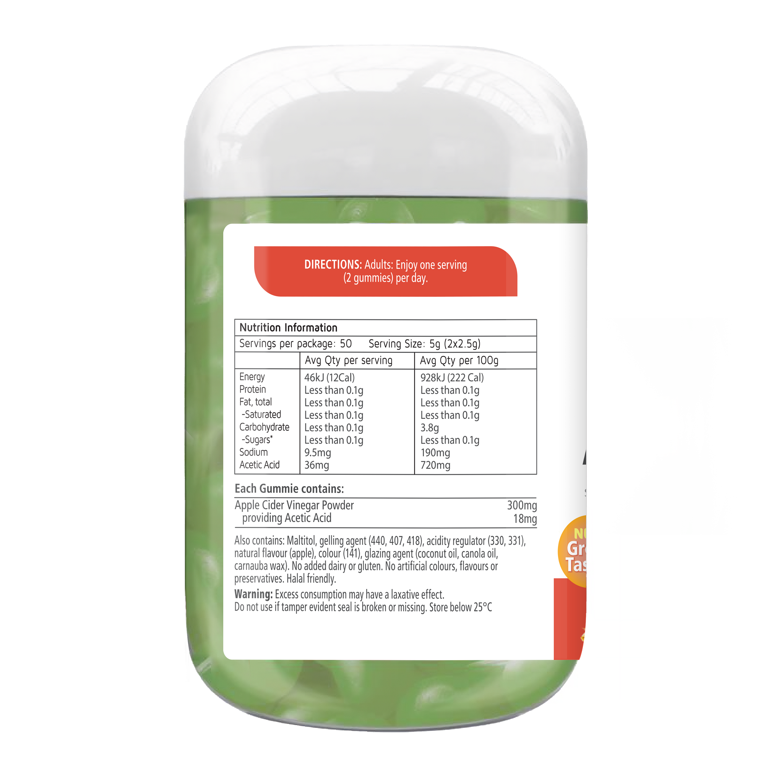 Nature's Way Adult Vita Gummies Apple Cider Vinegar  100s