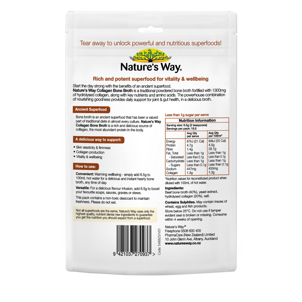 Nature's Way Bone Broth Powder 120g