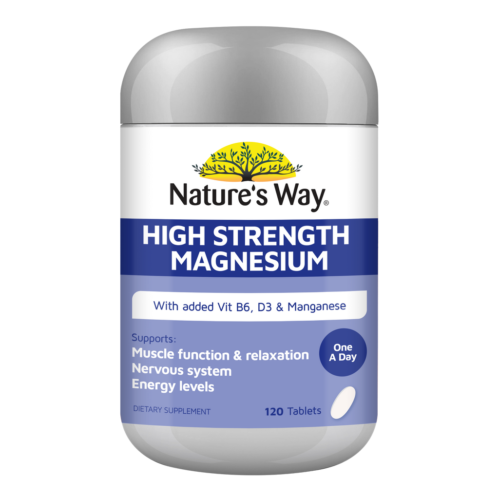 Nature's Way High Strength Magnesium Tablets 120s