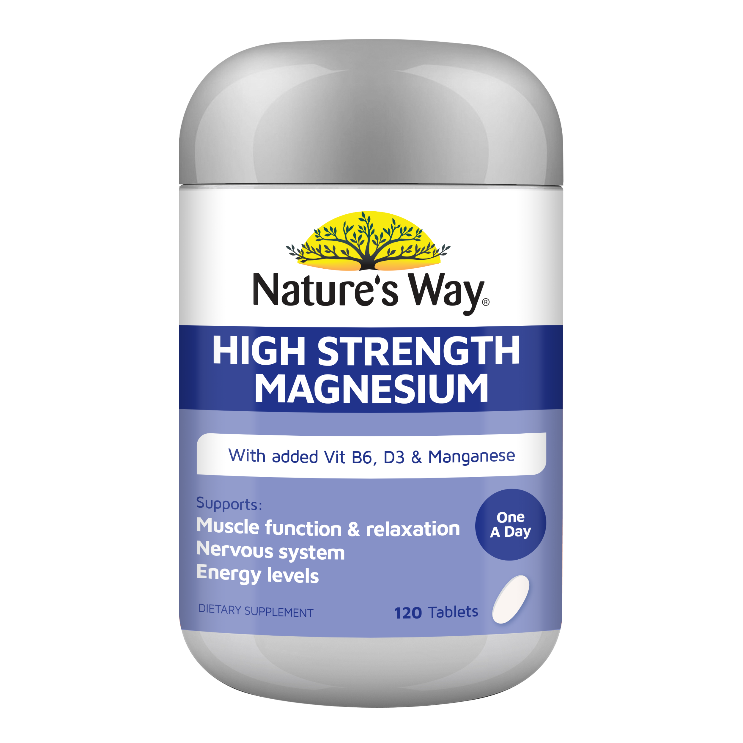 Nature's Way High Strength Magnesium Tablets 120s