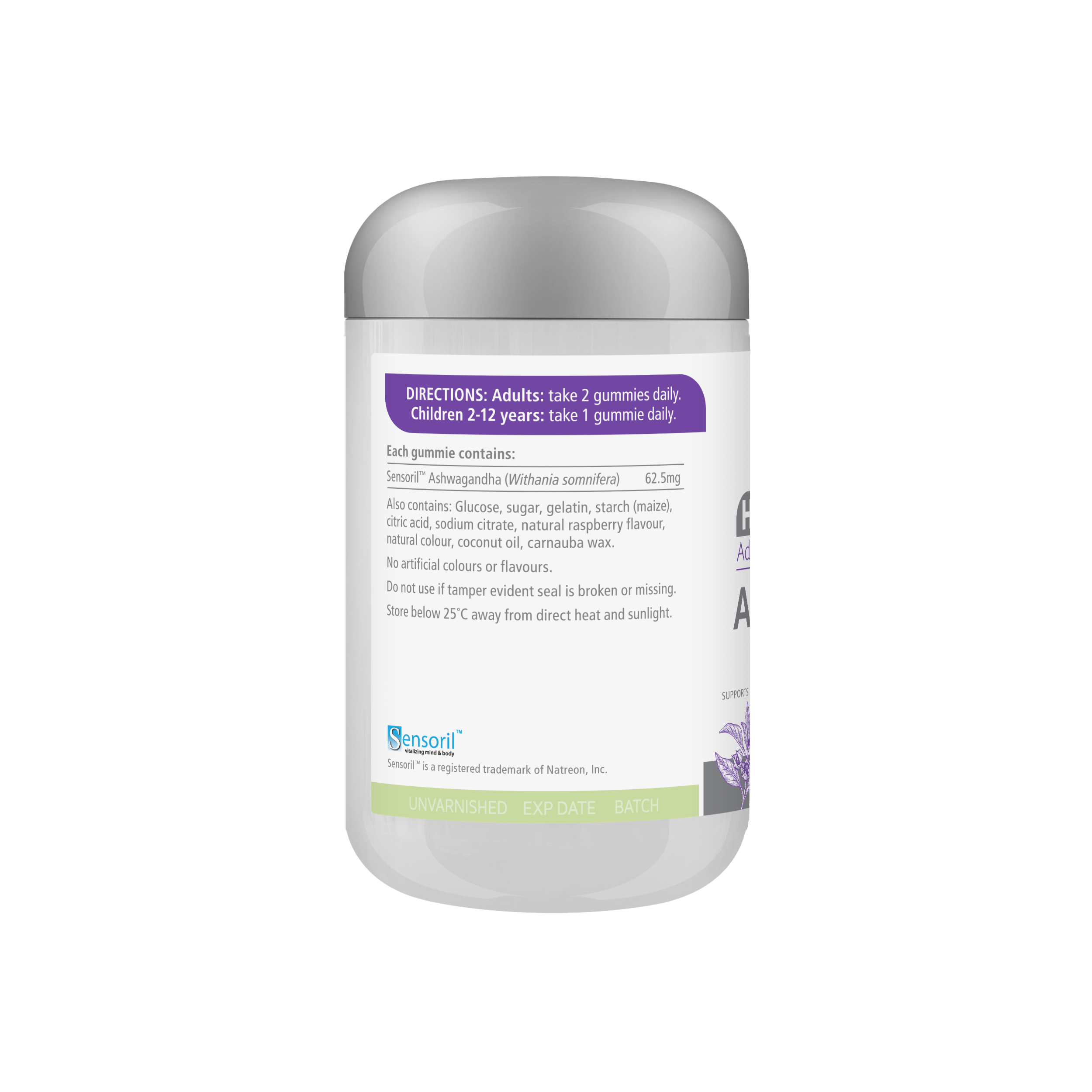 Nature's Way High Strength Adult Vita Gummies Ashwagandha 60s