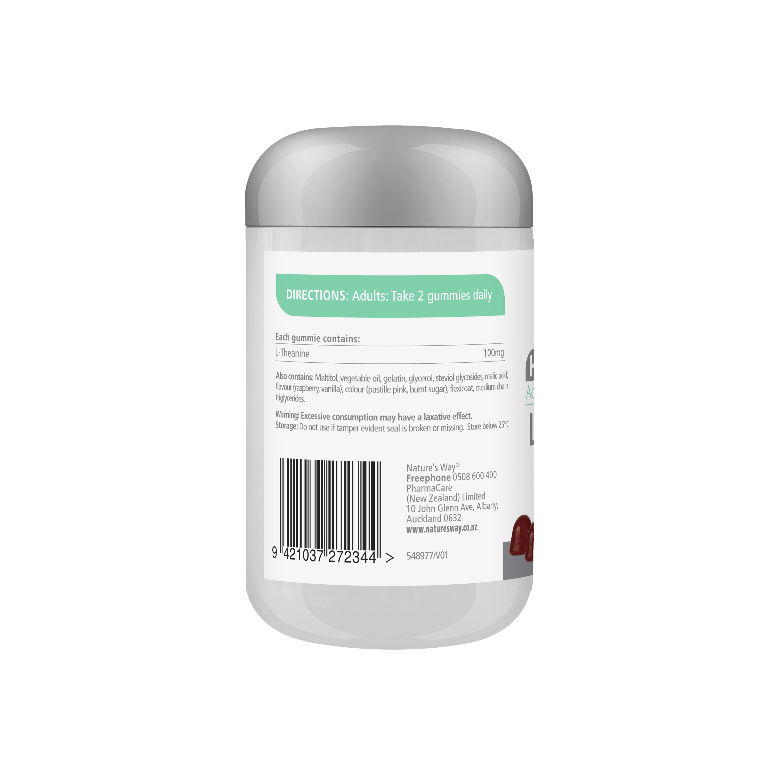 Nature's Way High Strength Adult Vita Gummies L-Theanine 50s