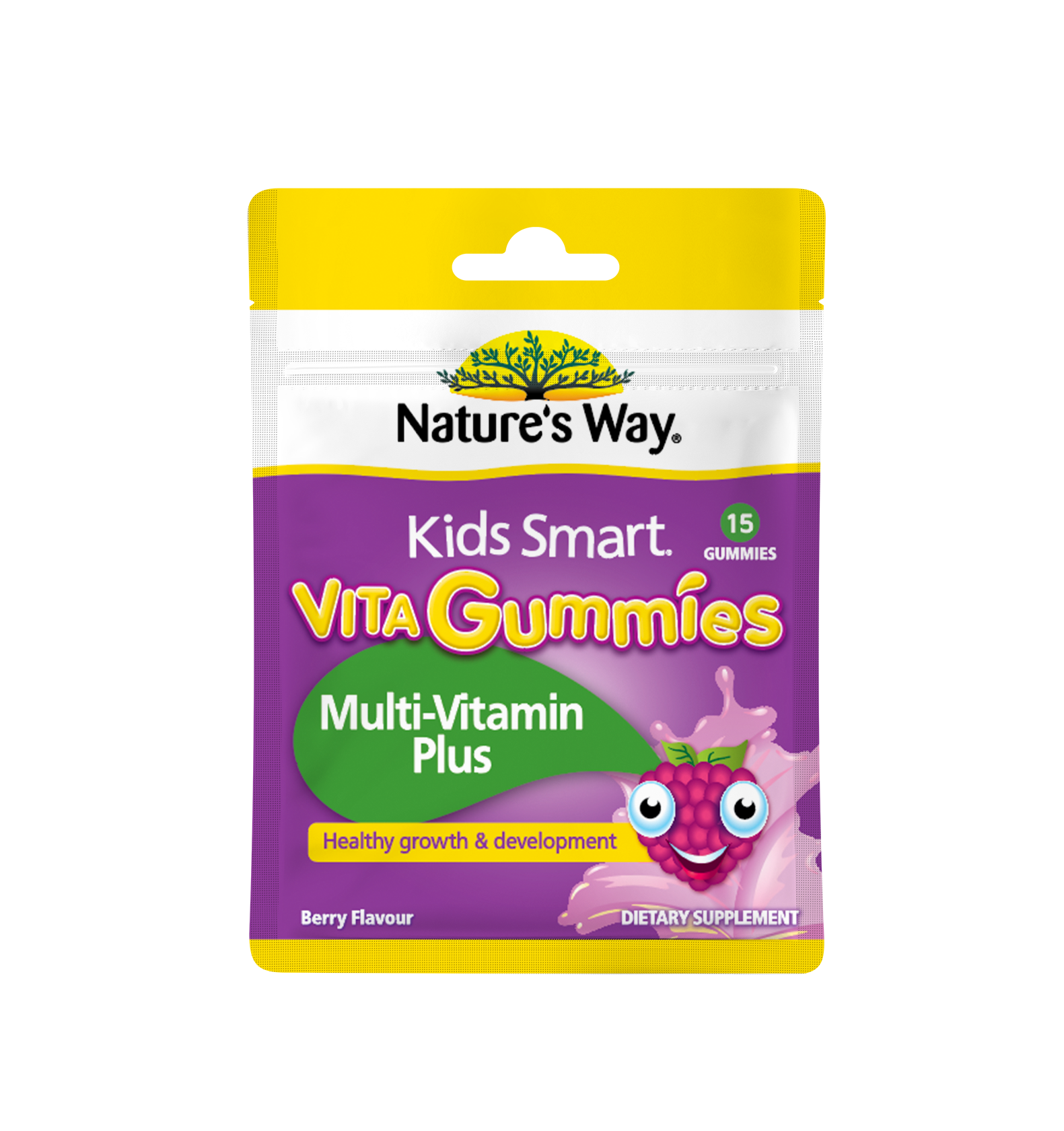 Nature's Way Kids Smart Vita Gummies Multi-Vitamin Plus Pocket Pack 15s