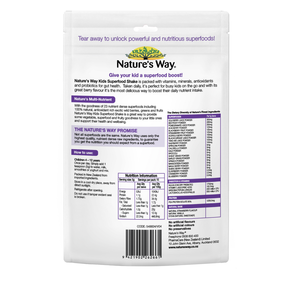 Nature's Way  Kids Superfood Shake 75g