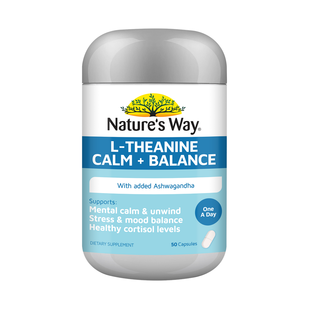 Nature's Way L-Theanine Calm + Balance Capsules 50s
