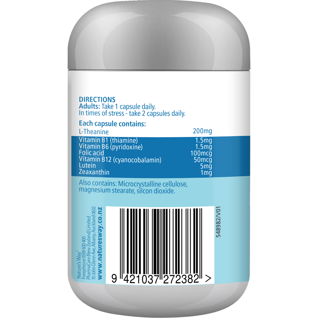 Nature's Way L-Theanine Focus + Energy Capsules 50s