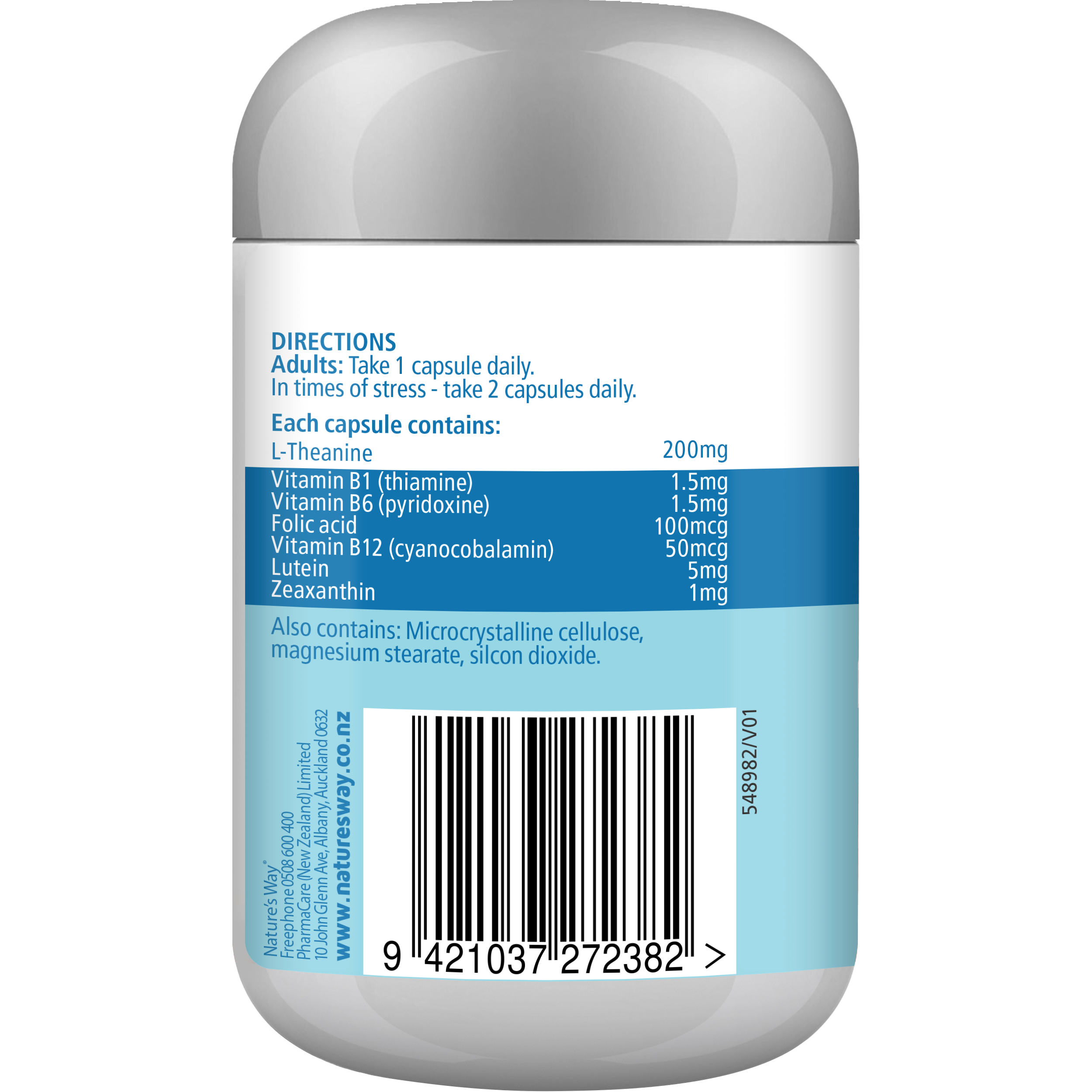 Nature's Way L-Theanine Focus + Energy Capsules 50s