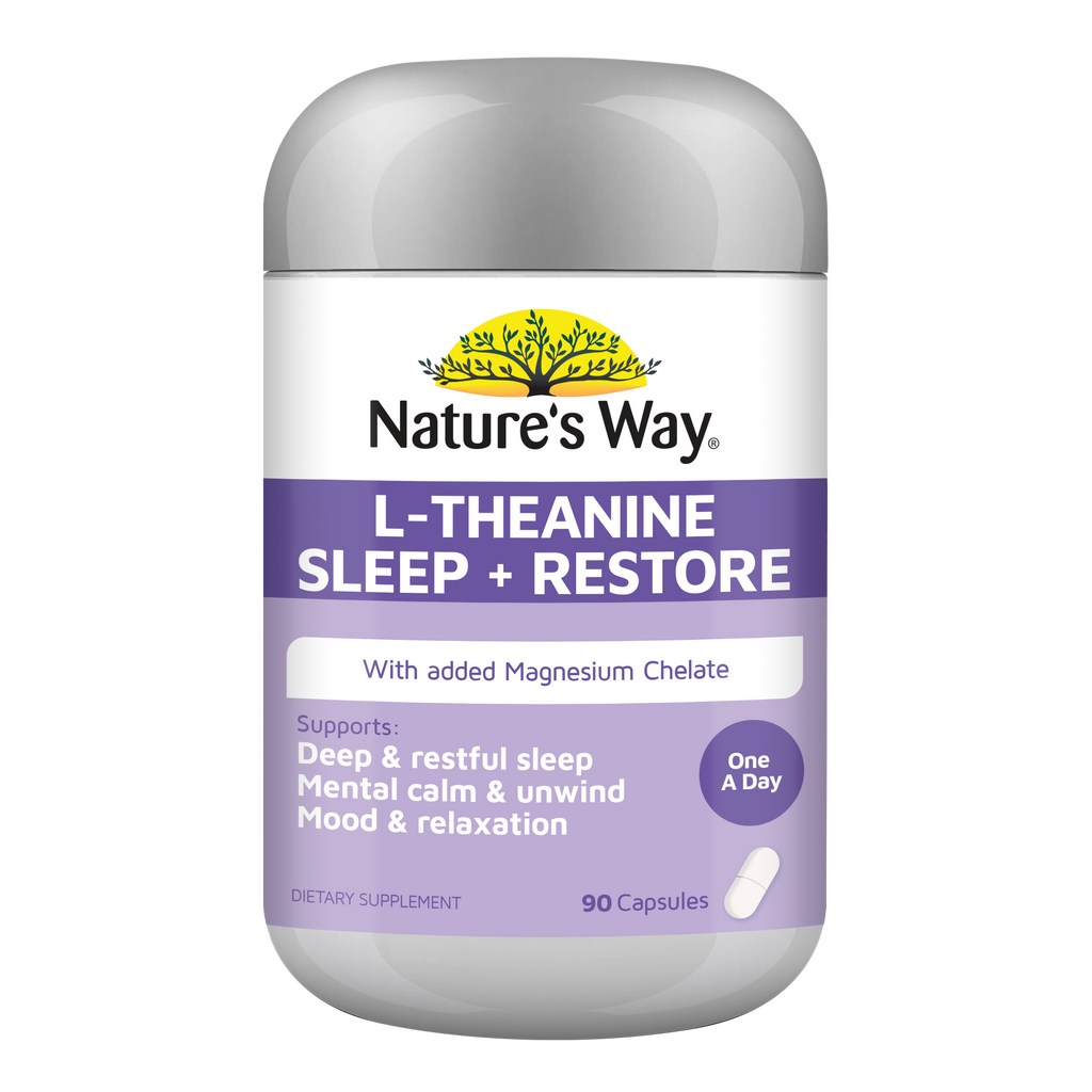 Nature's Way L-Theanine Sleep + Restore Capsules 90s