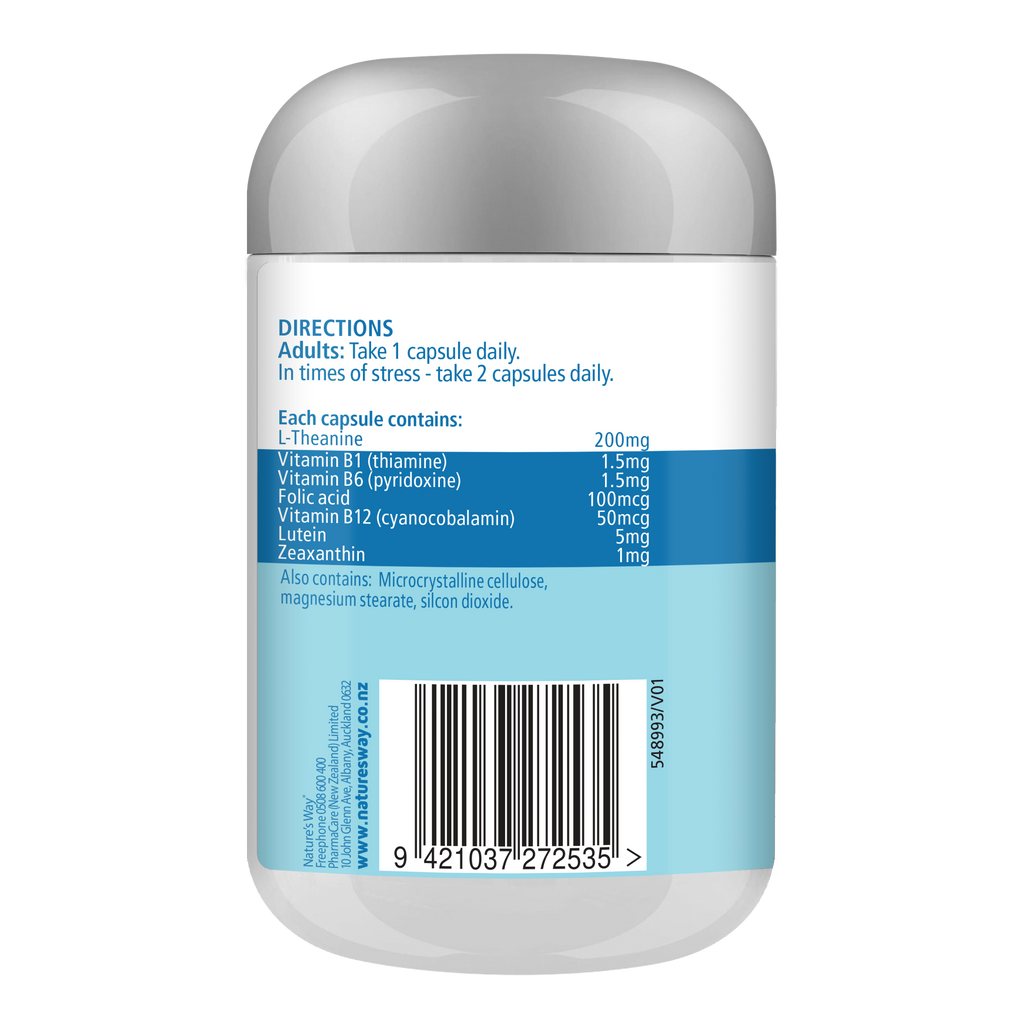 Nature's Way L-Theanine Focus + Energy Capsules 90s
