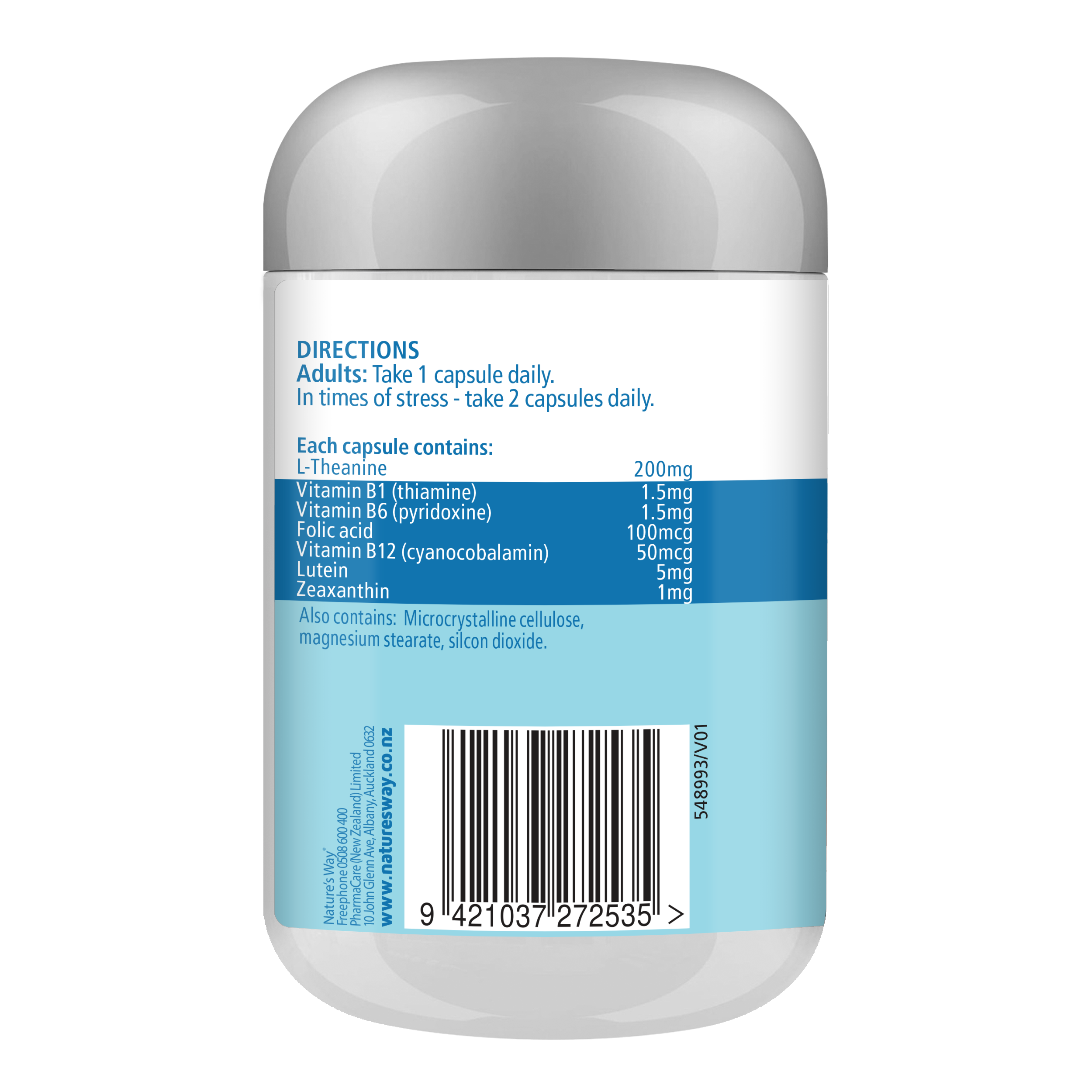 Nature's Way L-Theanine Focus + Energy Capsules 90s