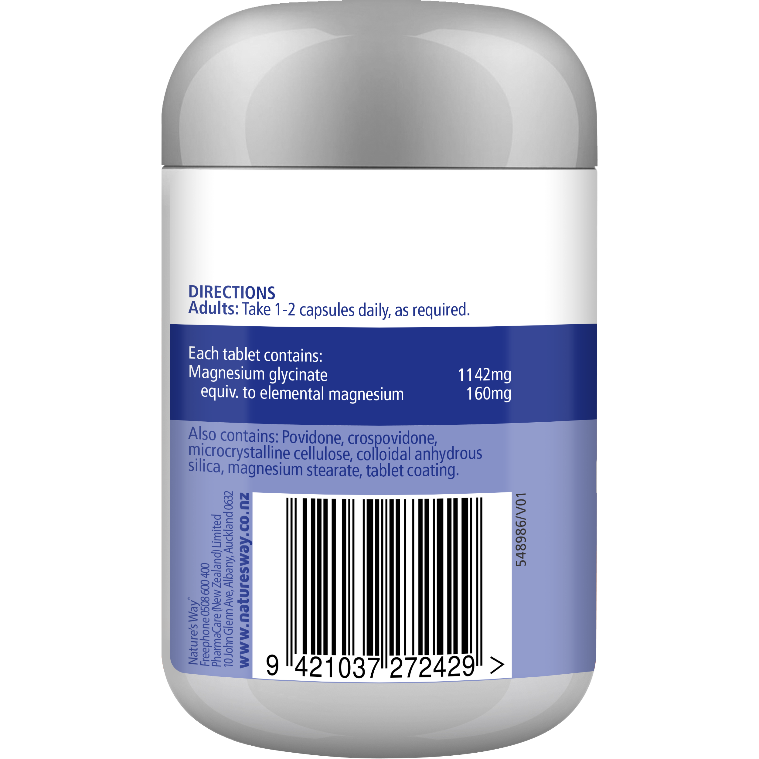 Nature's Way Magnesium Glycinate Tablets 60s
