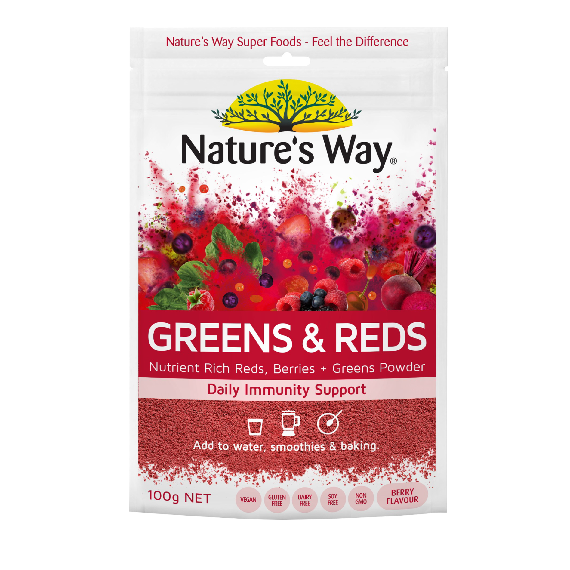 Nature's Way Greens & Reds Powder 100g