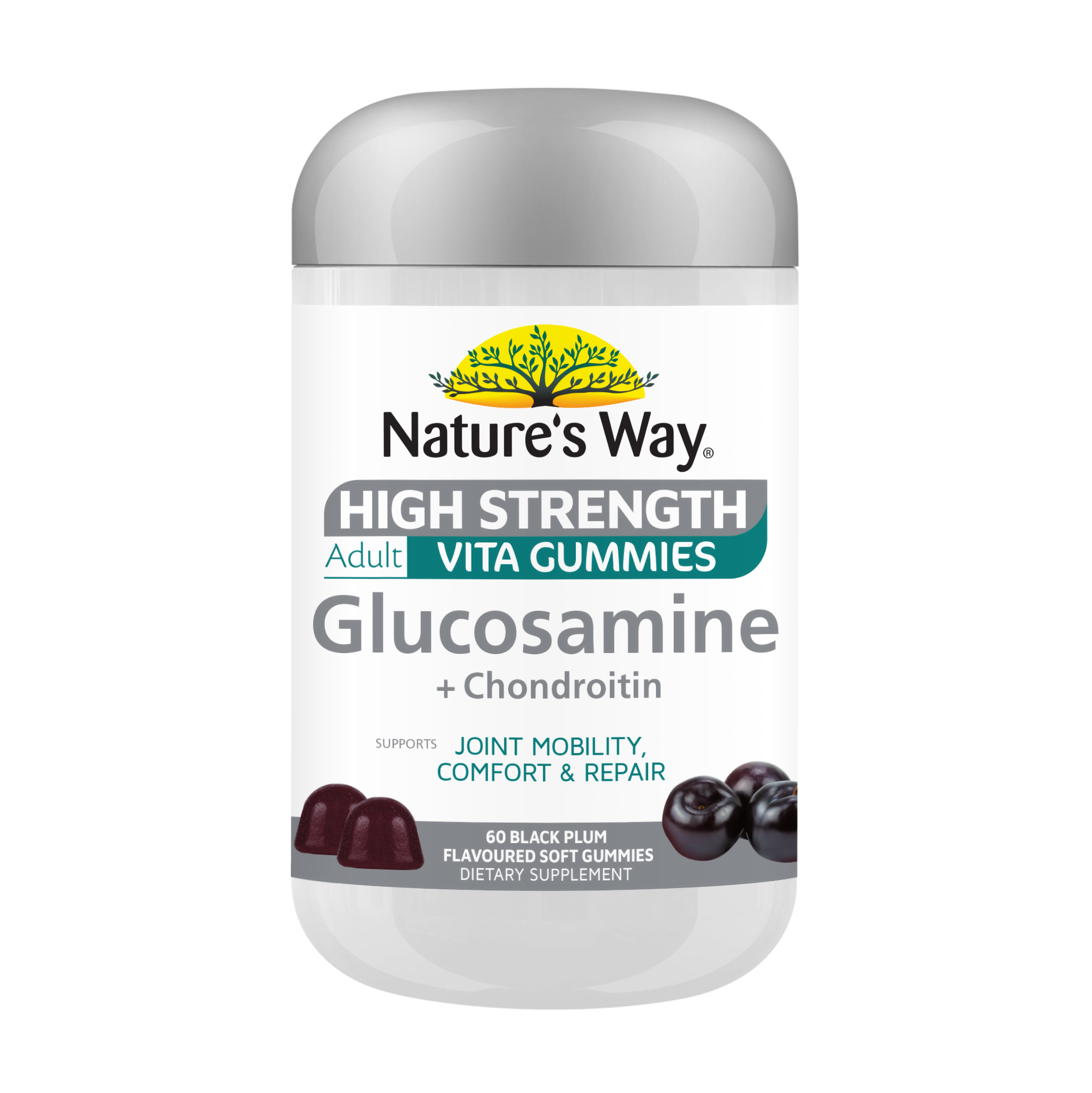 Nature's Way High Strength Adult Vita Gummies Glucosamine + Chondroitin 60s