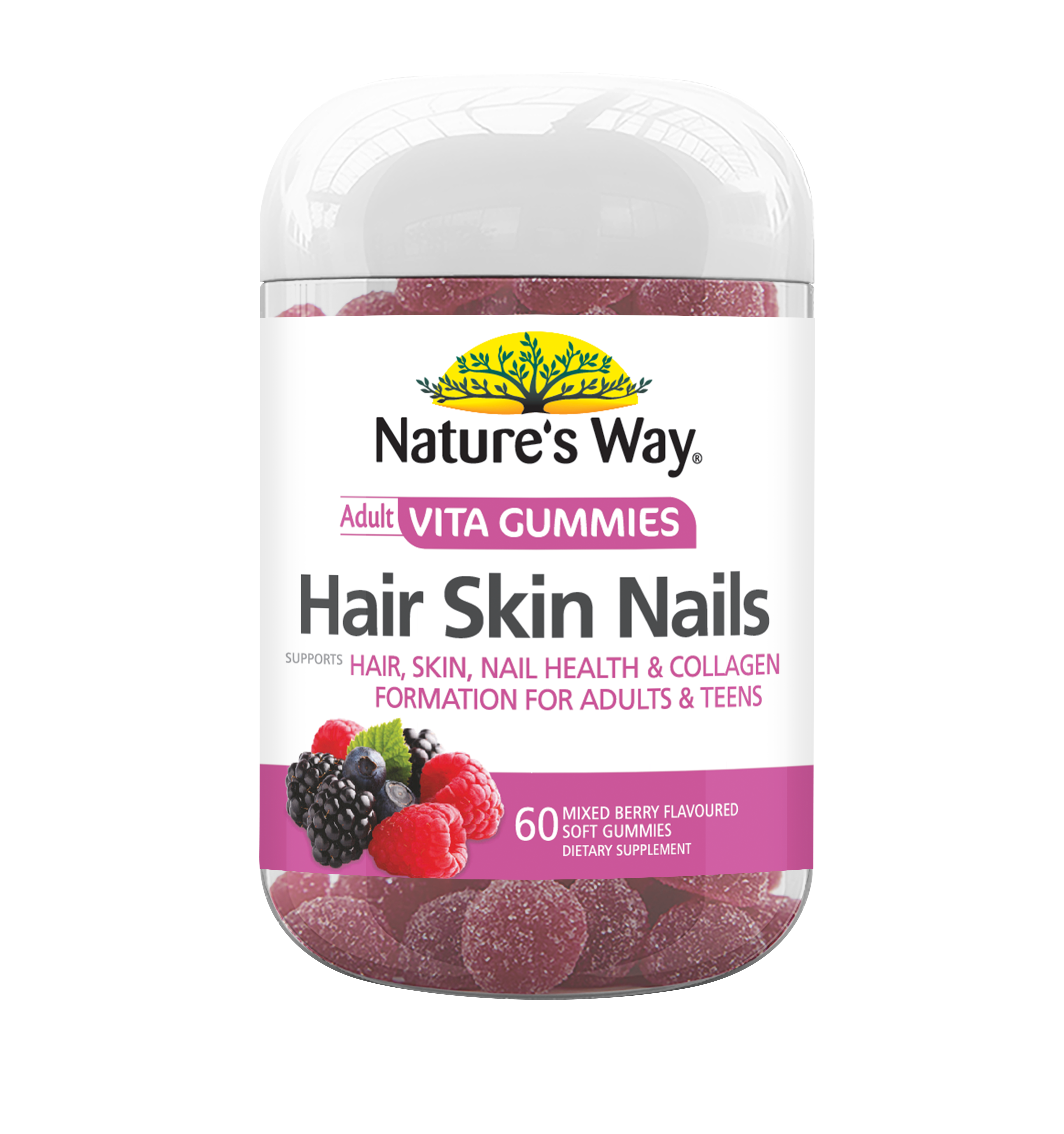 Nature's Way Adult Vita Gummies Hair, Skin & Nails 60s