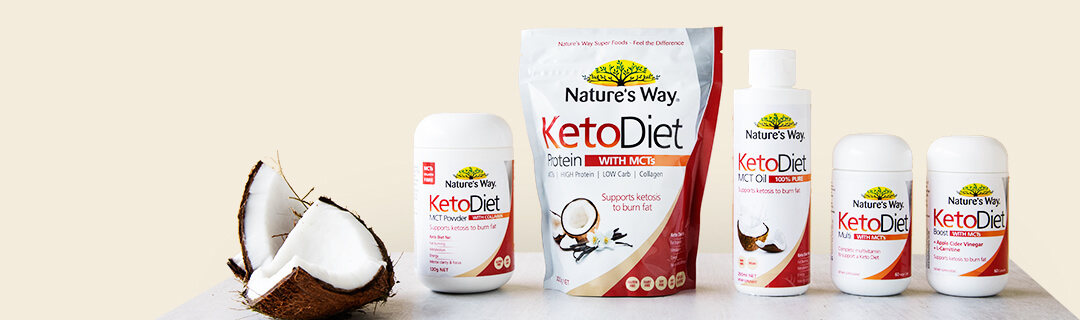 Natures way keto diet product range