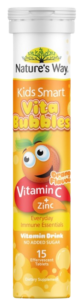 Kids Smart Vita Bubbles Vitamin C + Zinc.